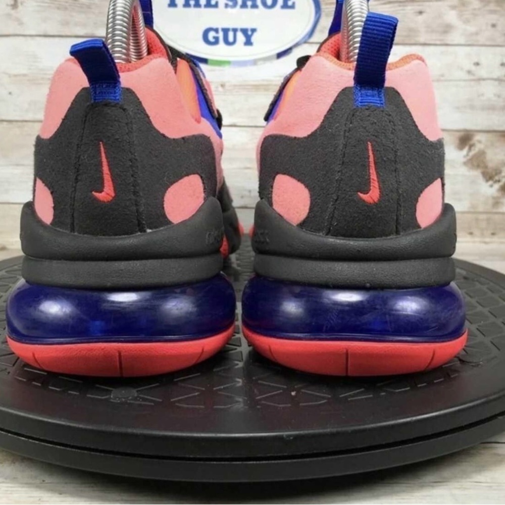 Nike Air Max 270 React Pink Blue Sneakers - Picture 3 of 5